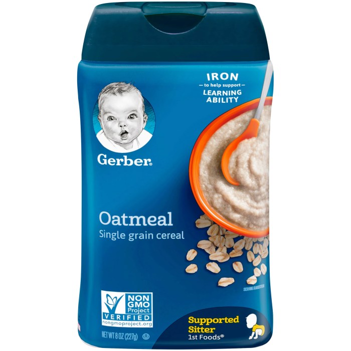 Cereal rice gerber grain 8oz multigrain