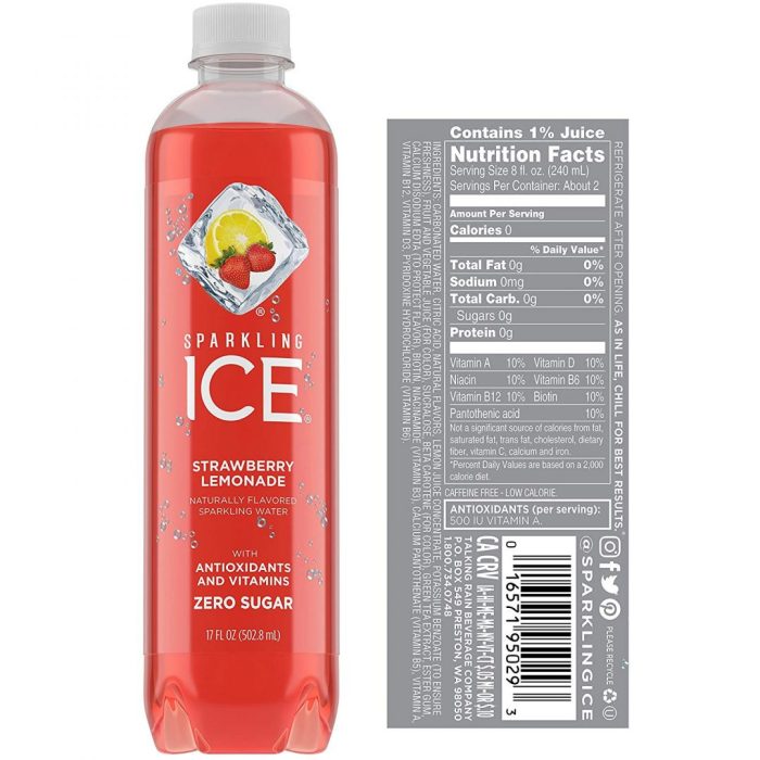 Sparkling ice nutrition facts