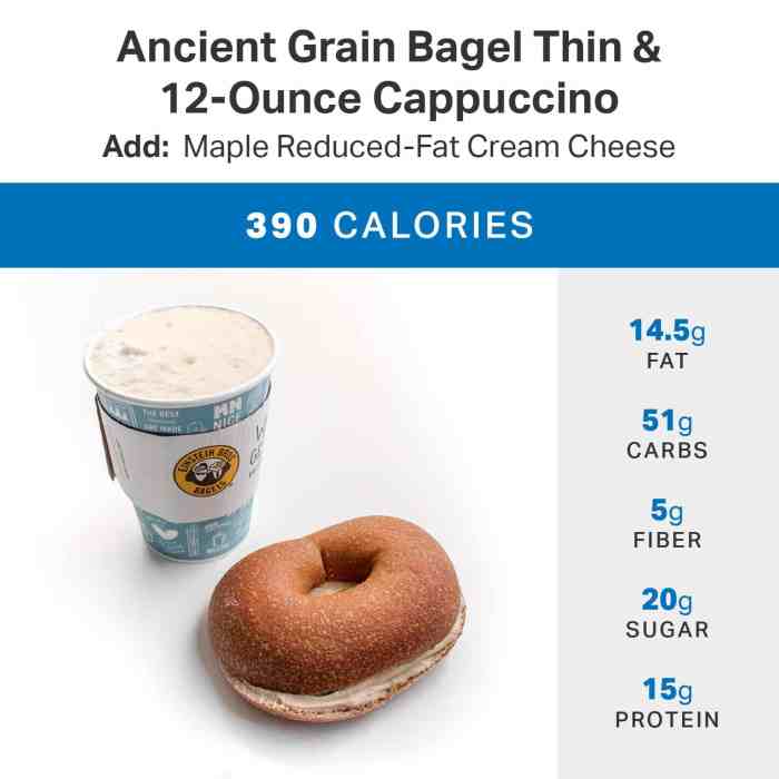 Einstein bagels nutrition facts